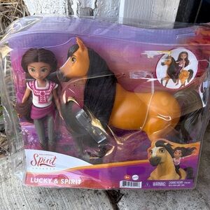 DreamWorks Spirit Adventure Set with Brown Horse and Doll
